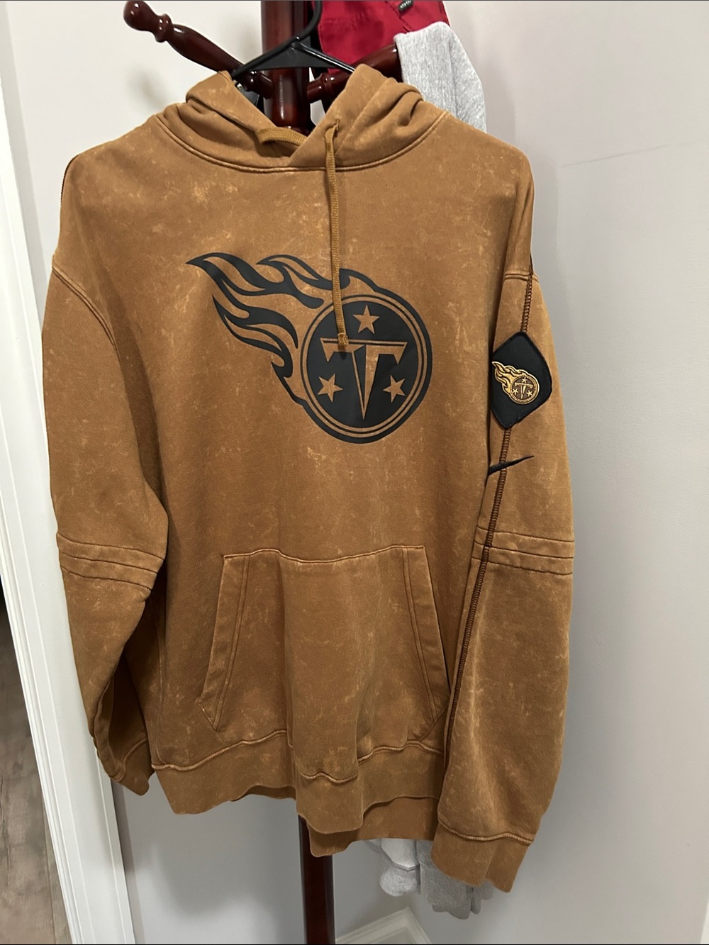 Nike Brown Graphic Crewneck Hoodie Sweatshirt